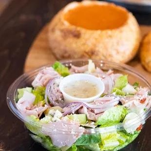 a salad in a bowl