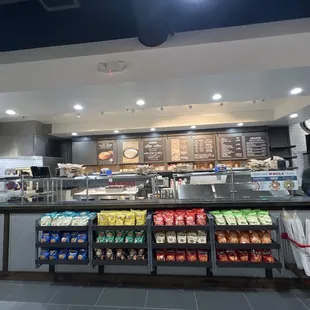 a view of the counter area