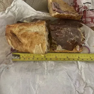 6 inch roast beef sandwich not the 8 inch pastrami that I paid for. This location sucks.