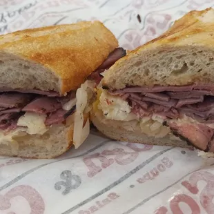Pastrami reuben 6" on Sourdough