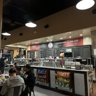 customers sitting at tables
