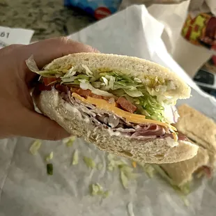 Order a turkey sandwich and asked to add on 2 extra meat: ( Ham and Roasted beef) yet the sandwich barely had any protein. Disappointed