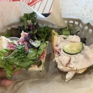 Turkey cranberry sandwich