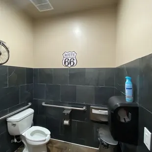 Restrooms are nice and clean and have febreeze! Nice touch