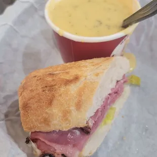 Hot Pastrami sandwich