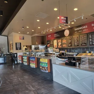 the inside of the restaurant