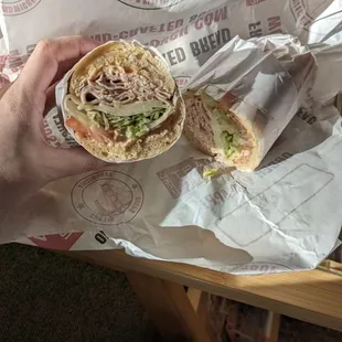 6&apos; Cracked turkey sandwich with house sauce