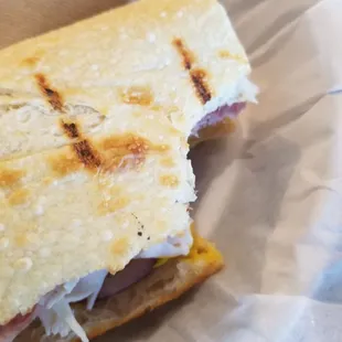 Couldn't wait. Turkey, salami &amp; pepperjack cheese