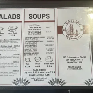Soups, Salads and Mac &amp; Cheese