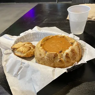 Tomato Soup in bread bowl