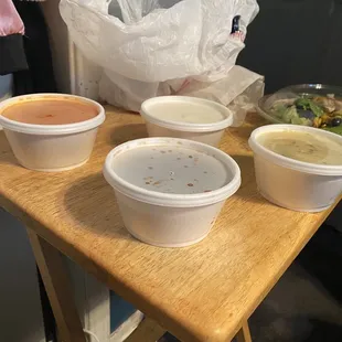 Soups, Southwest Chicken Salad, au jus