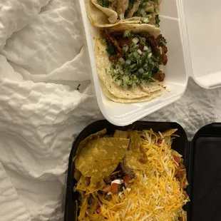 Chicken Taco Pastor Taco Carne Asada Cali Nachos