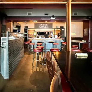 Bar in the back. Next to the bar is the Observatory entrance.