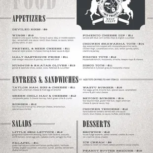 Dinner Menu