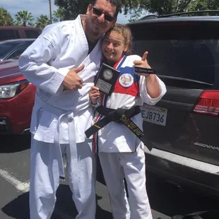 Me and my daughter, CGN Christiana Jeter at a WCWMA tournament in April 2019.