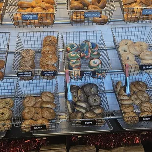 Assortment of bagels