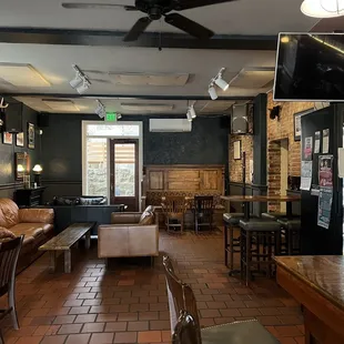 the bar and lounge area