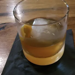 Walnut Old Fashion.   Great drinks and hard ciders!