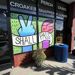 the front of the store