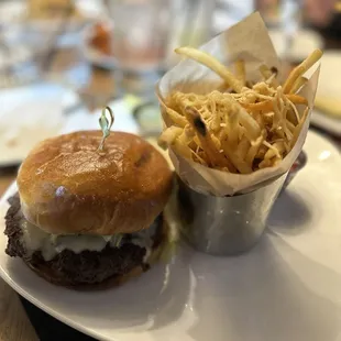 Burger &amp; Truffle Fries