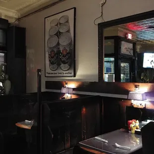 I love these intimate booths.