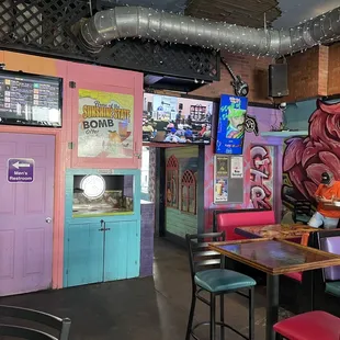 the interior of the restaurant