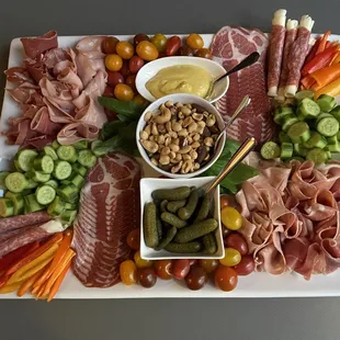 Catering menu meat platter