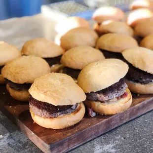 Grass-fed, local sliders