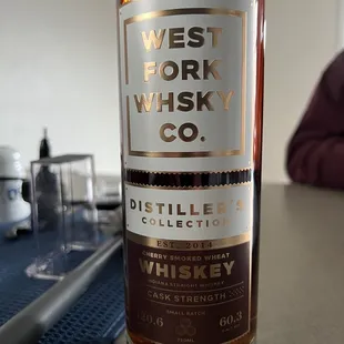 West Fork Whiskey that we brought home.