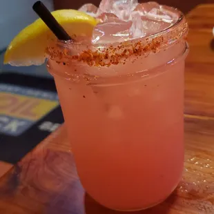 Spicy watermelon margarita