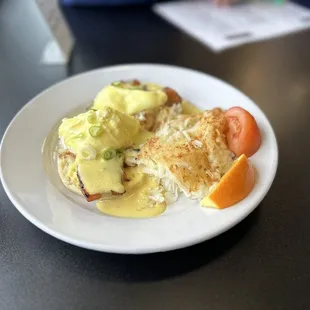 Pork belly Benedict