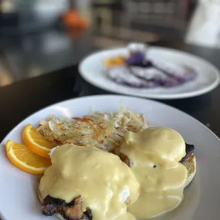 Pork belly Benedict