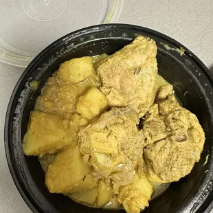 Curry Chicken Buss up Shut Paratha Roti