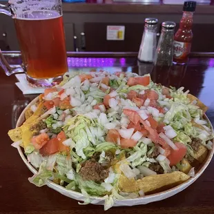 Bases loaded nachos with a Two Hearted