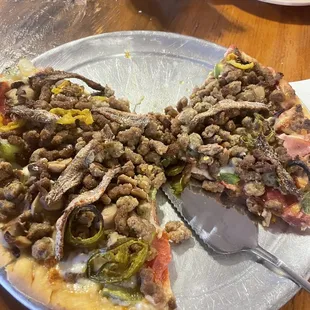 10&quot; deluxe with anchovies.
