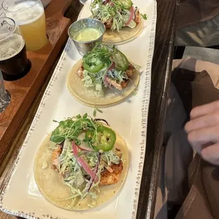 Salmon tacos