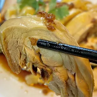 Hainanese Chicken up close