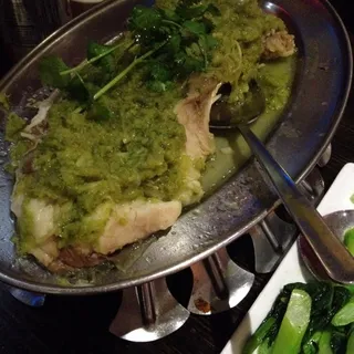 Steamed Carp Fish with Ginger Sauce