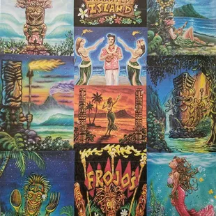 Some art work he has done in the past