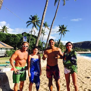 Big smiles after their lesson