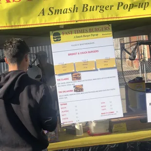 Smash burgers too.