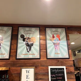 Creamery menu options