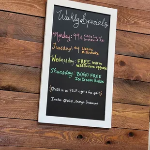 Weekly Specials