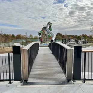 Bridge to the playground