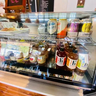 a refrigerated display case
