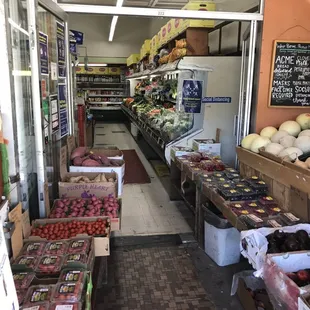 the produce section of the store