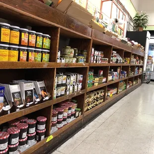 Many canned and jarred goods!!