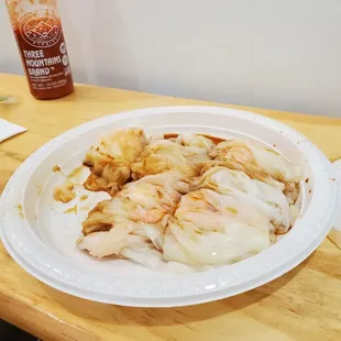 Fresh shrimp rice noodles/cheung fun