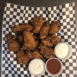 Thursday's wing special.  Every week we do $.75 wing special for dine in only