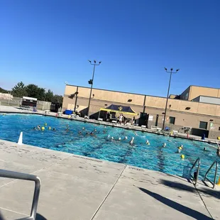 Here for my son's water polo match, Go Raiders!